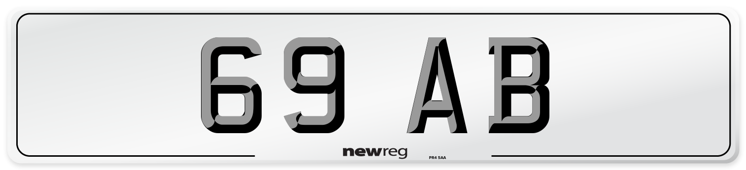 69 AB Number Plate from New Reg